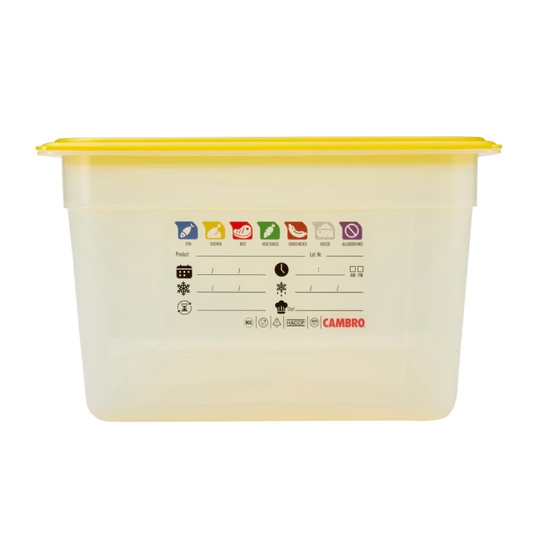 Bak in polypropeen Cambro Safetrak IML GN 1/1 200mm - Gastronoble - JN503