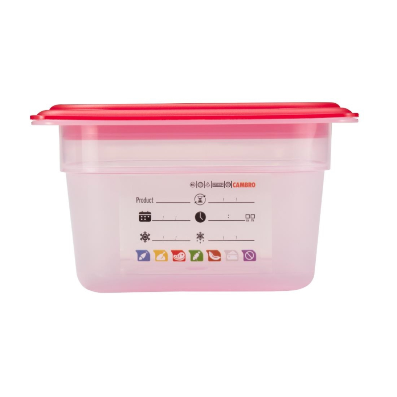Bak in polypropyleen Cambro Safetrak IML GN 1/3 100mm - Gastronoble - JN509