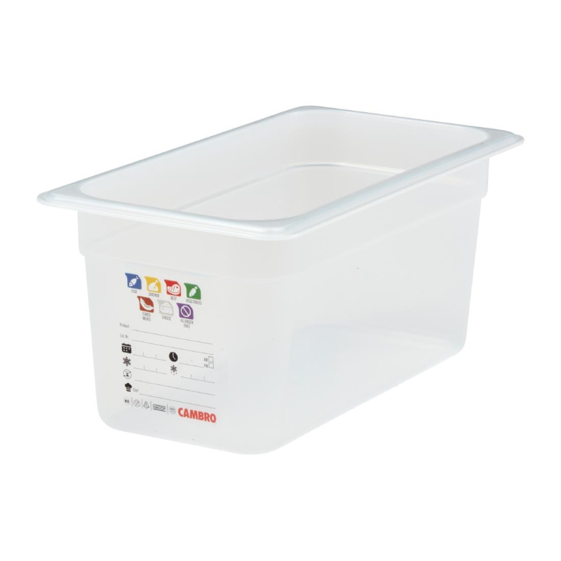 Bak in polypropylene Cambro Safetrak IML GN 1/3 150mm - Gastronoble - JN510