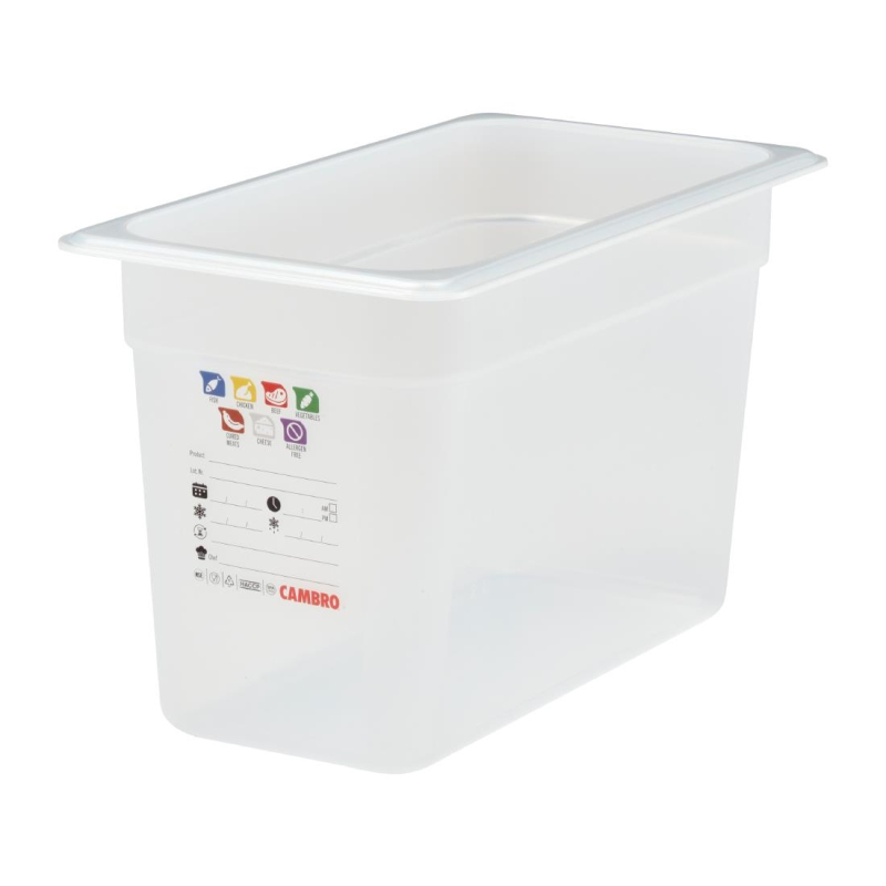 Plastic bak polypropeen Cambro Safetrak IML GN 1/3 200mm - Gastronoble - JN511