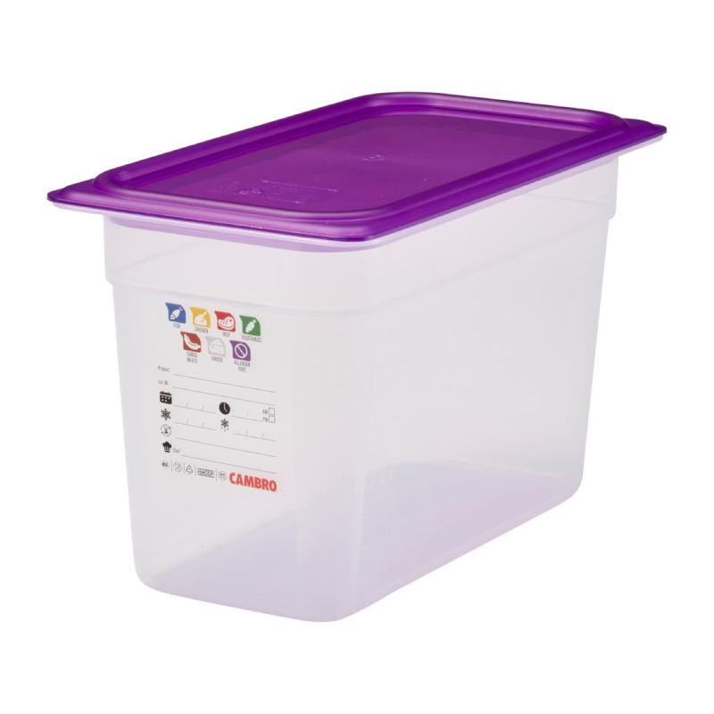 Plastic bak polypropeen Cambro Safetrak IML GN 1/3 200mm - Gastronoble - JN511