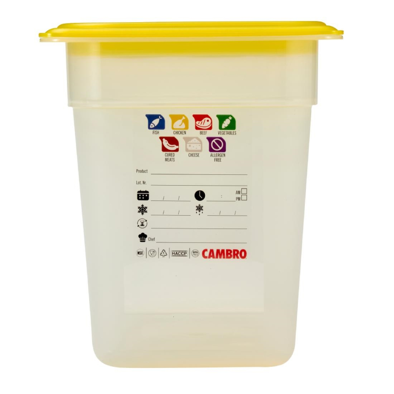 Plastic bak polypropeen Cambro Safetrak IML GN 1/3 200mm - Gastronoble - JN511