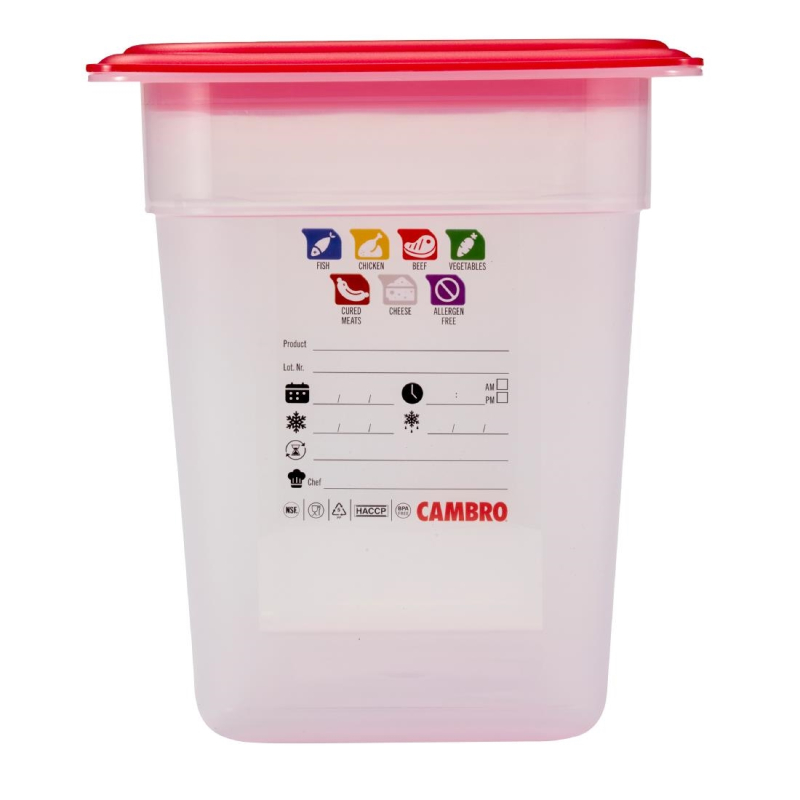 Plastic bak polypropeen Cambro Safetrak IML GN 1/3 200mm - Gastronoble - JN511
