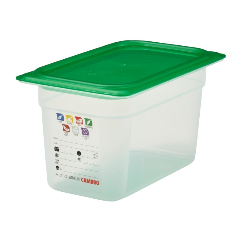 Plastic bak polypropeen Cambro Safetrak IML GN 1/4 150mm - Gastronoble - JN514