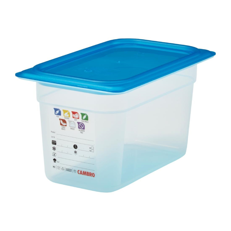 Plastic bak polypropeen Cambro Safetrak IML GN 1/4 150mm - Gastronoble - JN514