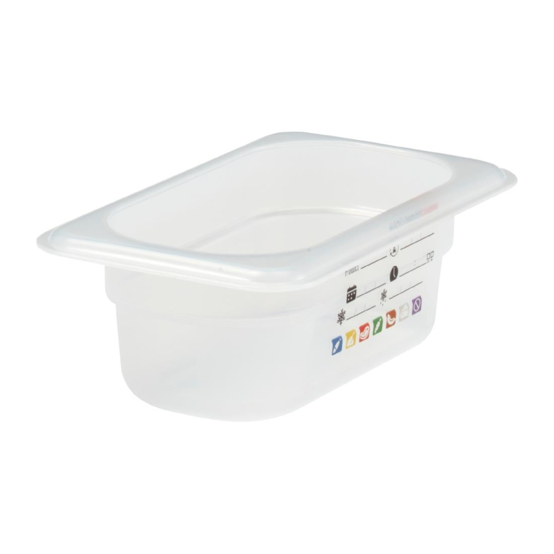 Bak in polypropeen Cambro Safetrak IML GN 1/9 65mm - Gastronoble - JN518