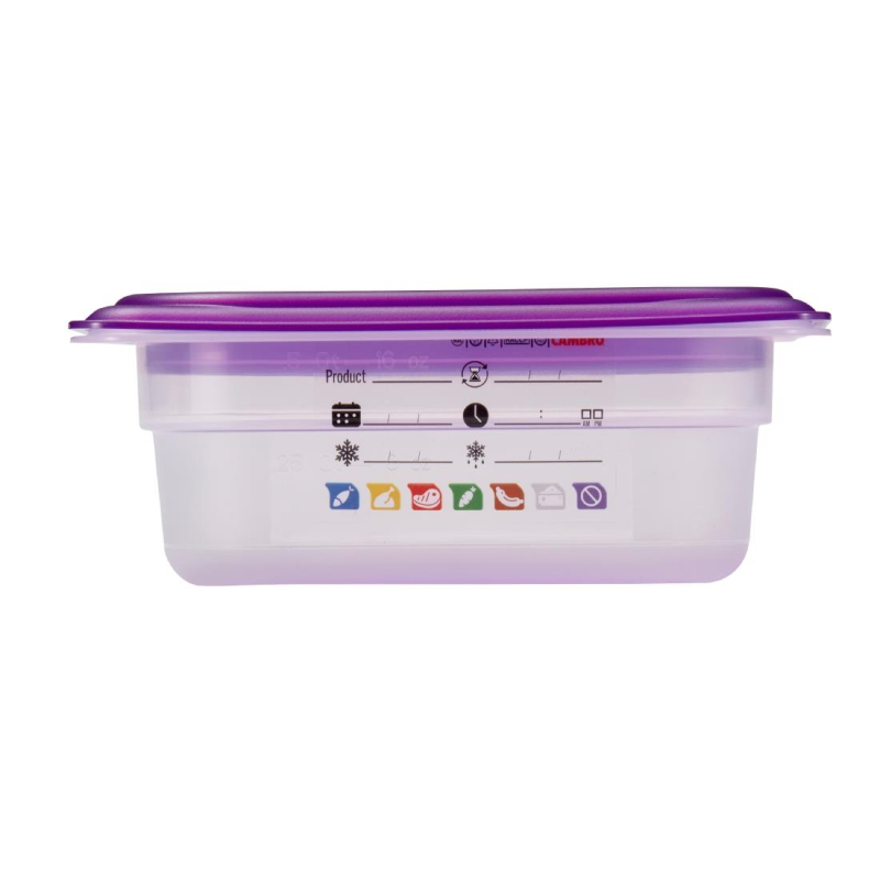 Bak in polypropeen Cambro Safetrak IML GN 1/9 65mm - Gastronoble - JN518