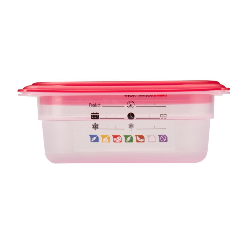 Bak in polypropeen Cambro Safetrak IML GN 1/9 65mm - Gastronoble - JN518