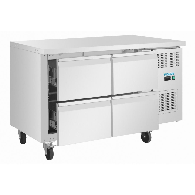 Positieve gekoelde tafel 4 lades GN Polar U-serie - Gastronoble - UA100