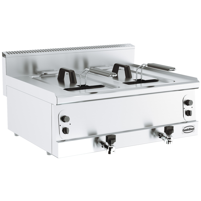 Base 600 friteuse a gaz. 2x8l attention, largeur 800mm - Combisteel - 7178.0085