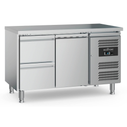 700 table r&eacute;frig&eacute;r&eacute;e 1 porte et 2 tiroirs - Combisteel - 7950.5155