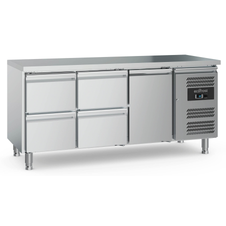 700 table r&eacute;frig&eacute;r&eacute;e 1 porte et 4 tiroirs - Combisteel - 7950.5175