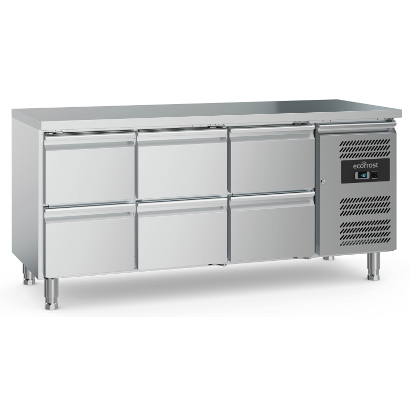 700 table r&eacute;frig&eacute;r&eacute;e 6 tiroirs - Combisteel - 7950.5185