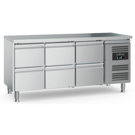 700 table r&eacute;frig&eacute;r&eacute;e 6 tiroirs - Combisteel - 7950.5185