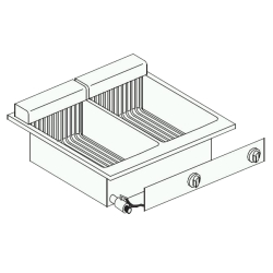 Friteuse &eacute;l. 2x10 l -...