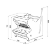 plan trancheuse coupeuse de table semi-automatique SOFINOR