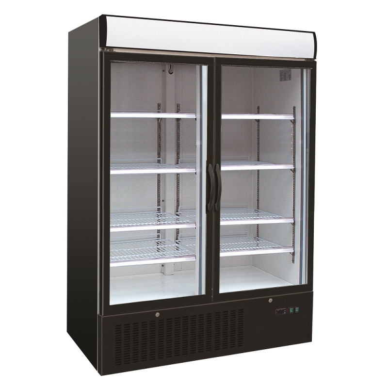 R&eacute;frig&eacute;rateur 2 portes en verre - Combisteel - 7450.0140