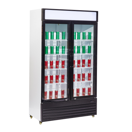 R&eacute;frig&eacute;rateur 2 portes en verre bez-750 gd - Combisteel - 7455.1390
