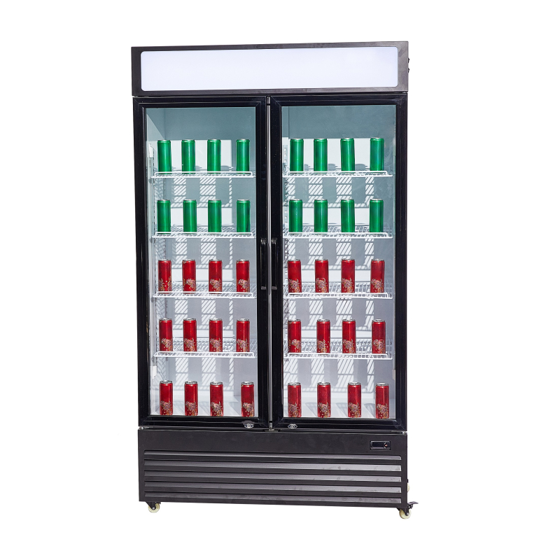 R&eacute;frig&eacute;rateur 2 portes en verre bez-750 gd - Combisteel - 7455.1390