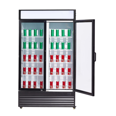 R&eacute;frig&eacute;rateur 2 portes en verre bez-750 gd - Combisteel - 7455.1390