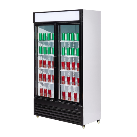 R&eacute;frig&eacute;rateur 2 portes en verre bez-750 gd - Combisteel - 7455.1390