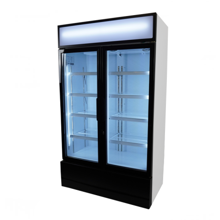 R&eacute;frig&eacute;rateur 2 portes en verre fcu-750 - Combisteel - 7455.2105