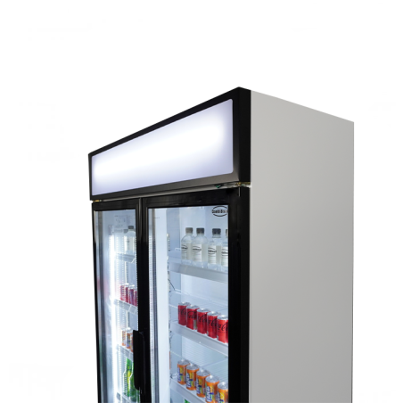 R&eacute;frig&eacute;rateur 2 portes en verre fcu-750 - Combisteel - 7455.2105