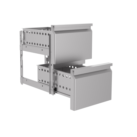 Bloc de tiroirs 1/2 standard combisteel donne pas de garantie sur le montage du kit tiroirs - Combisteel - 7489.0525