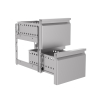 Bloc de tiroirs 1/2 standard combisteel donne pas de garantie sur le montage du kit tiroirs - Combisteel - 7489.0525