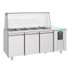 Saladette 3 portes 4x 1/1gn r&eacute;cipient - Combisteel - 7489.5155