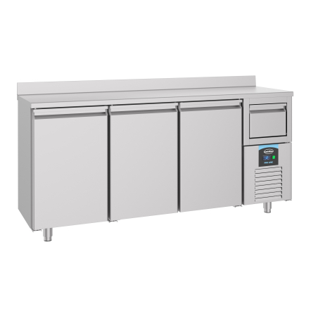 600 table r&eacute;frig&eacute;r&eacute;e 3 portes avec tiroir pour caf&eacute; - Combisteel - 7489.5265
