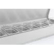 Puits r&eacute;frig&eacute;r&eacute;e couvercle en acier inox 1/4 gn x 10 - Combisteel - 7450.0029