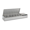 Puits r&eacute;frig&eacute;r&eacute;e couvercle en acier inox 1/3gn x 6 - Combisteel - 7450.0033
