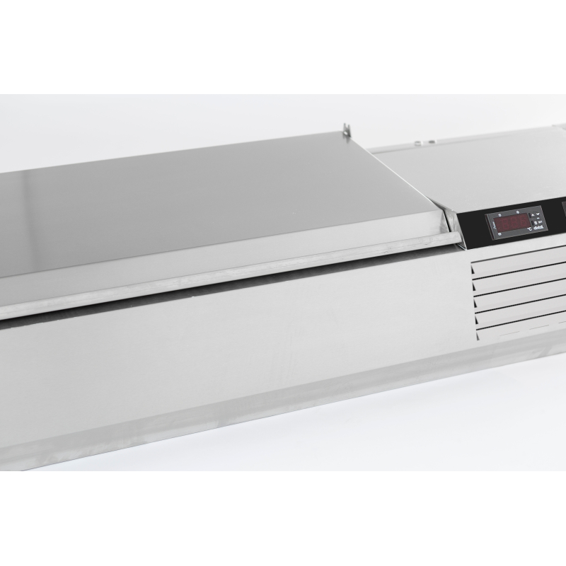 Puits r&eacute;frig&eacute;r&eacute;e couvercle en acier inox 1/3gn x 6 - Combisteel - 7450.0033