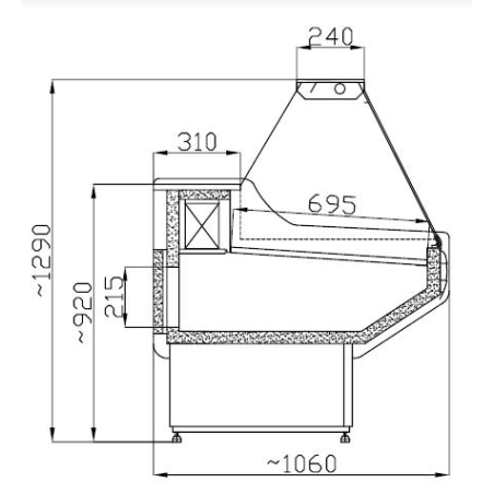 Vitrine r&eacute;frig&eacute;r&eacute;e owen 2.0 - Combisteel - 7486.0025