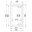 Arri&egrave;re bar r&eacute;frig&eacute;r&eacute;e noir 4 portes *transport dur demande* - Combisteel - 7489.5280