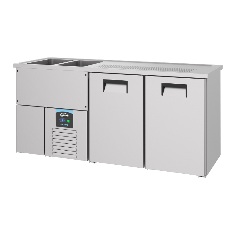 Refroidisseur de bi&egrave;re 2 portes 2l - Combisteel - 7489.5325