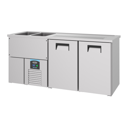 Refroidisseur de bi&egrave;re 2 portes 2l - Combisteel - 7489.5325
