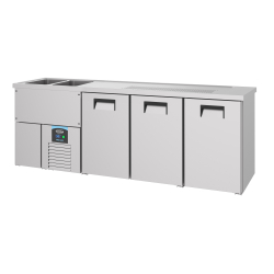 Refroidisseur de bi&egrave;re 3 portes 2l - Combisteel - 7489.5345