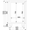 Refroidisseur de bi&egrave;re 2 portes 2l - Combisteel - 7489.5325