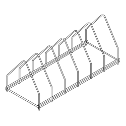 Plaque de support en acier inox 6 - Combisteel - 7280.0125