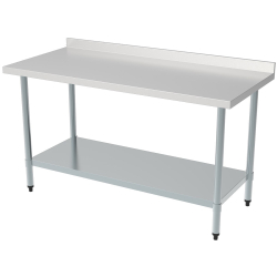 700 plan de travail &eacute;tag&egrave;re bord relev&eacute; d&eacute;montable 2000 - Combisteel - 7490.0090