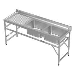 600 bloc-&eacute;vier &eacute;tag&egrave;re pliante 1800 2r - Combisteel - 7490.0280