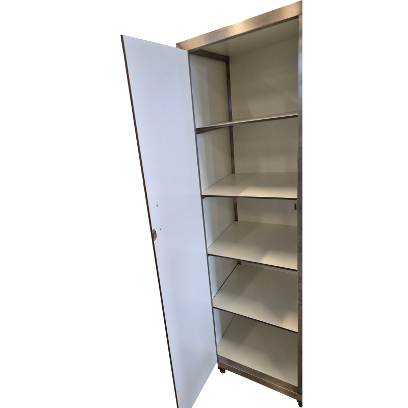 Armoire de porcelaine en acier inox 2 portes 5 niveaux 1280 - Combisteel - 7003.0702