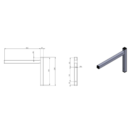 Console fixe seule 300 - Combisteel - 7412.0730