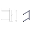 Console fixe double 300 - Combisteel - 7412.0731