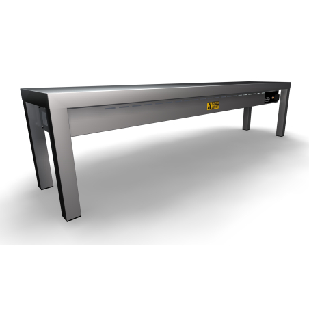 &Eacute;tag&egrave;re chauffante en c&eacute;ramique 1 niveaux 1400 4 heaters of 250w - Combisteel - 7020.0710