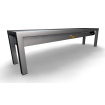 &Eacute;tag&egrave;re chauffante en c&eacute;ramique 1 niveaux 1400 4 heaters of 250w - Combisteel - 7020.0710