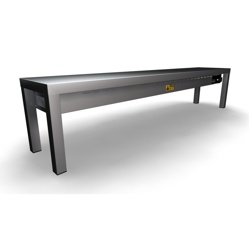 &Eacute;tag&egrave;re chauffante en c&eacute;ramique 1 niveaux 1600 4 heaters of 250w - Combisteel - 7020.0715