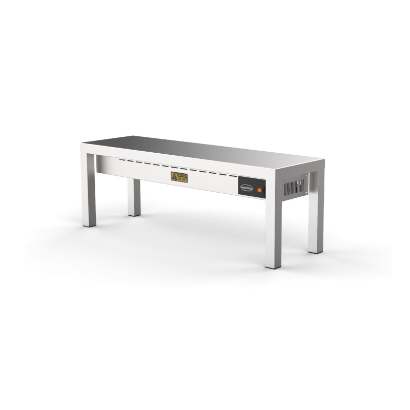 &Eacute;tag&egrave;re chauffante en c&eacute;ramique 1 niveaux 1200 3 heaters of 250w - Combisteel - 7020.0705